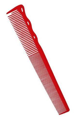 YS Park 252 Barbering Cutting Flexible Comb Red 