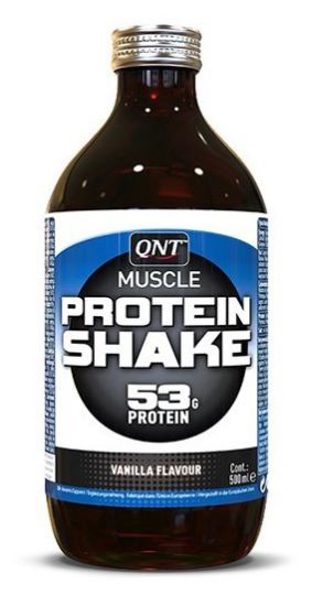 protein shake glass bottle