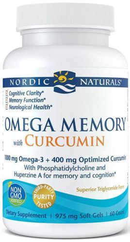 Nordic Naturals Омега Память с куркумином 1000 мг 60 гелевых капсул