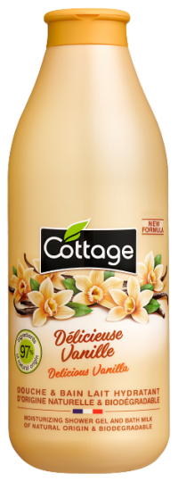 Cottage Shower Gel and Milk Bath with Vanilla 750 ml